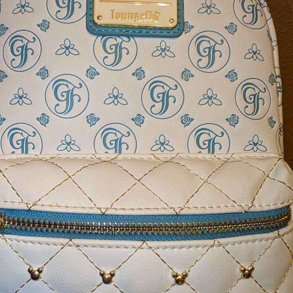 Loungefly White and Blue Mini Backpack - Picture 3 of 4